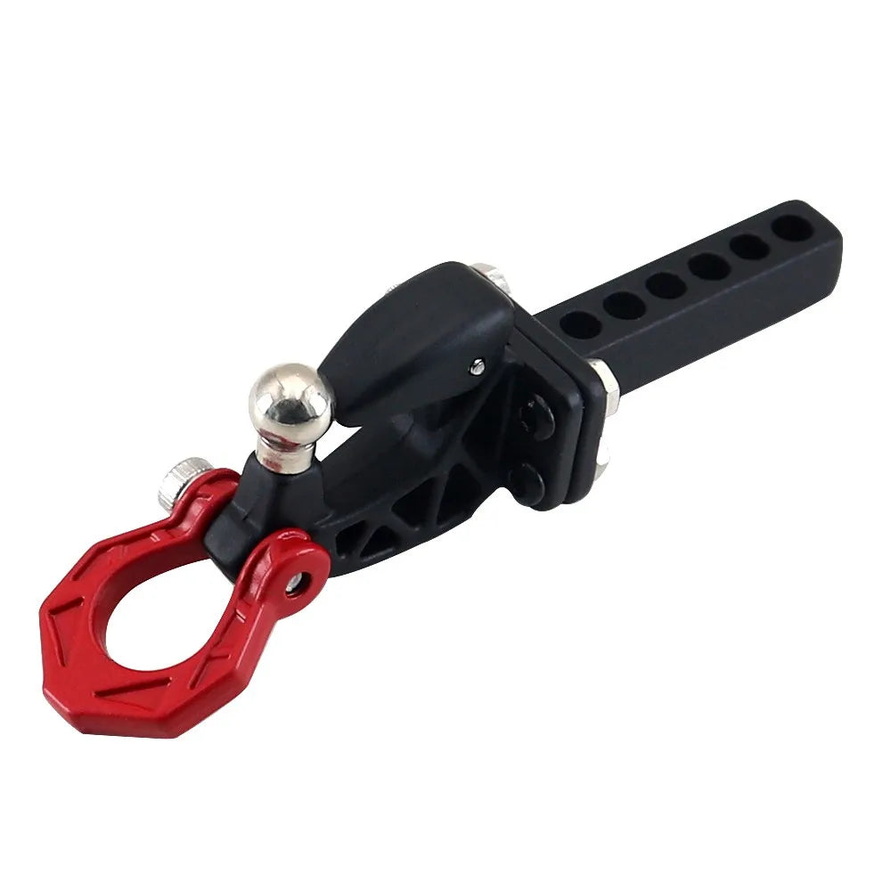 Metal Rear Bumper Tow Trailer Hook Drop Hitch Receiver For 1/8 1/10 Rc Crawler Car Axial Scx10 Traxxas Trx4 Rgt Yikong Redcat