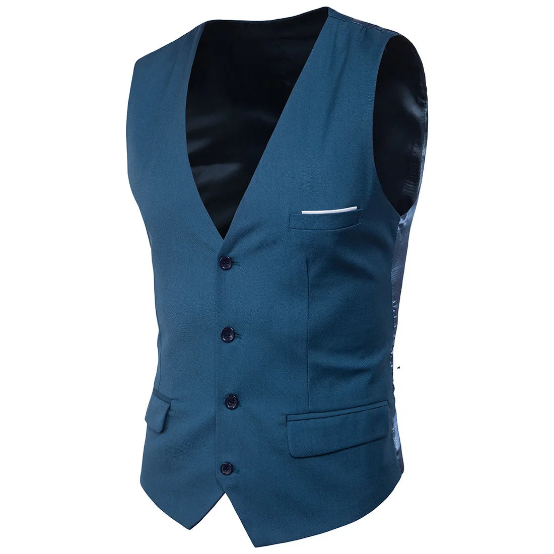 High Quality Men Suit Vest Waistcoat Business Casual Slim Groom Groomsman Wedding Men's Dress Blazer Vests Formal Party Dress