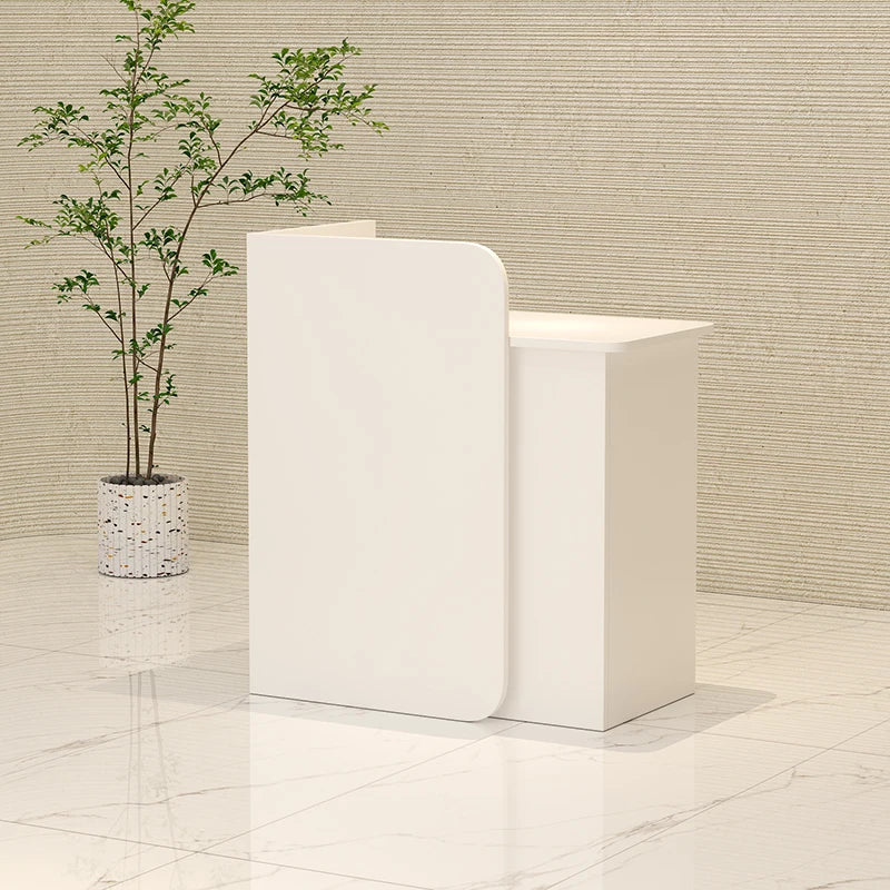Customized Glamour Desk Table Trendy Aesthetic European Storage Reception Desk Elegant Classic Rezeptionstheke Office Furniture
