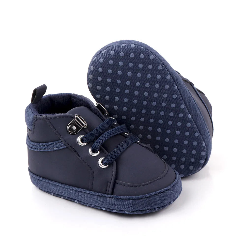 Baby Casual Shoes Ankle-covered Little Boots for 0-1 Years Toddler Boys Outdoor Prewalking