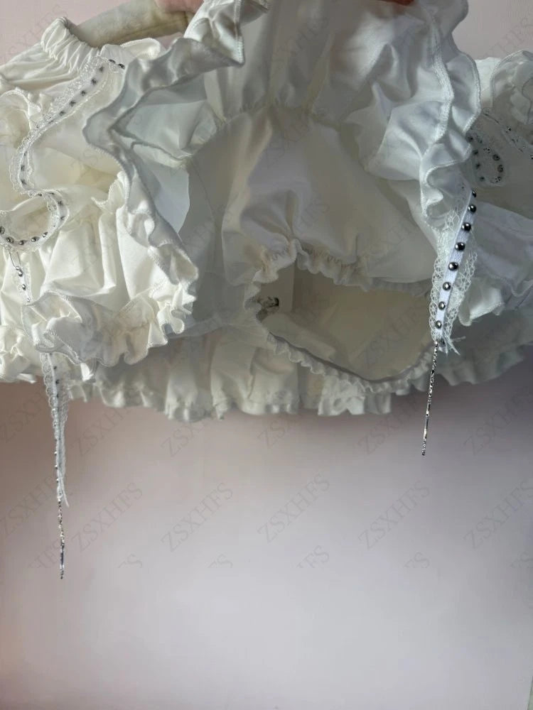 Sweet Girl Puff Skirt Kawaii Womem Clothes A-line Tiered Mini Skirt Aesthetic Lolita Bottom Vintage Femme coquettish Cute Skirts