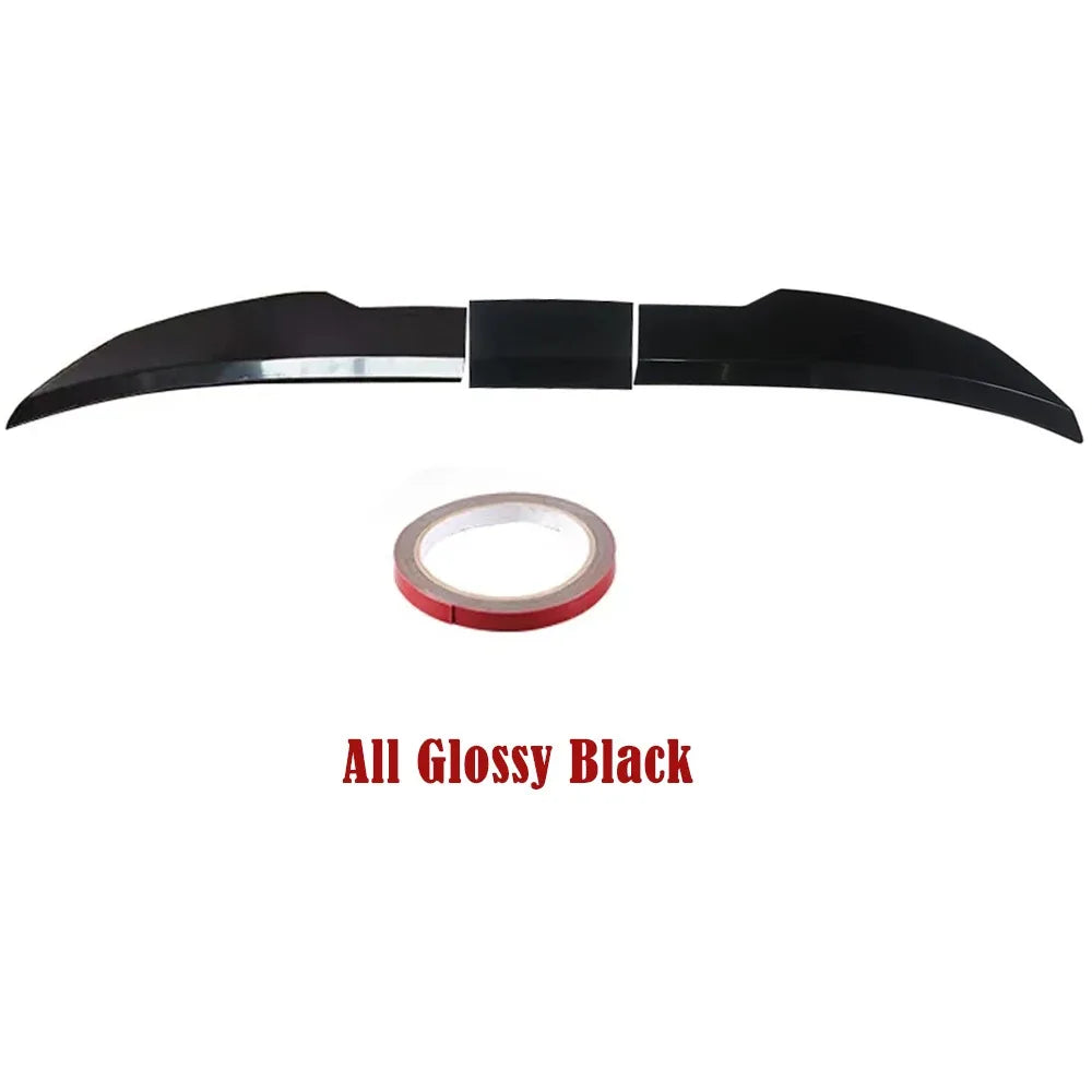 Universal 3pcs Sedan Rear Trunk Tail Rear Wing Spoiler 46.06-50.0inch Adjustable DIY Refit Boot Wings Spoiler Car Accessory