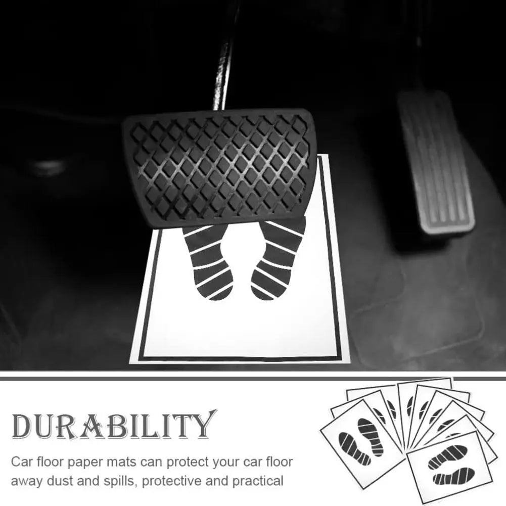 High Quality Disposable Car Floor Mats 100 50 25Pcs Waterproof Anti Slip Paper Vehicle Protection Interior Car Accessories