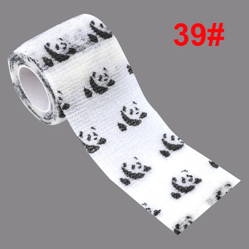 Animal Pattern Printed Self Adhesive Elastic Bandage 4.5m Sports Wrap Tape for Finger Joint Knee First Aid Kit Pet Tape