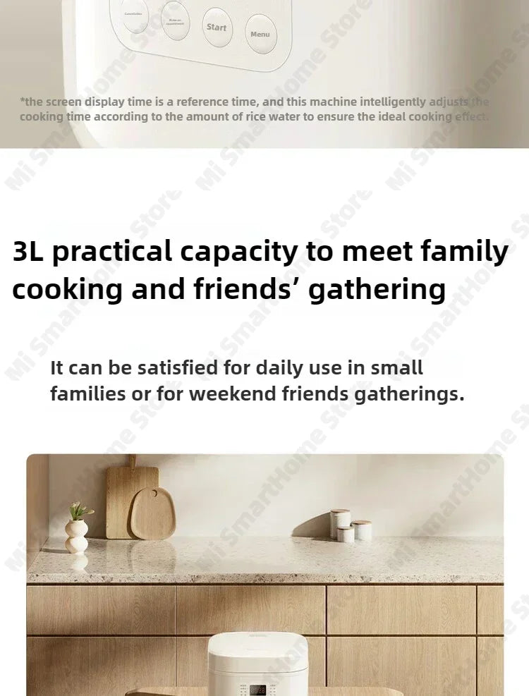 Xiaomi Mi Rice Cooker N1 3L Energy-saving Version 9 Stage Cooking Dual Engine Anti Overflow 6-Layer Composite Liner MFB13A0