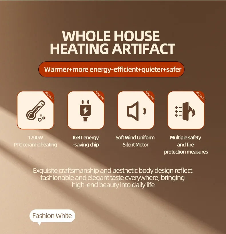 Small Household Heater Lasting Constant Temperature Quickly Add Safety and Energy Saving Power Off Protection Electric Heater