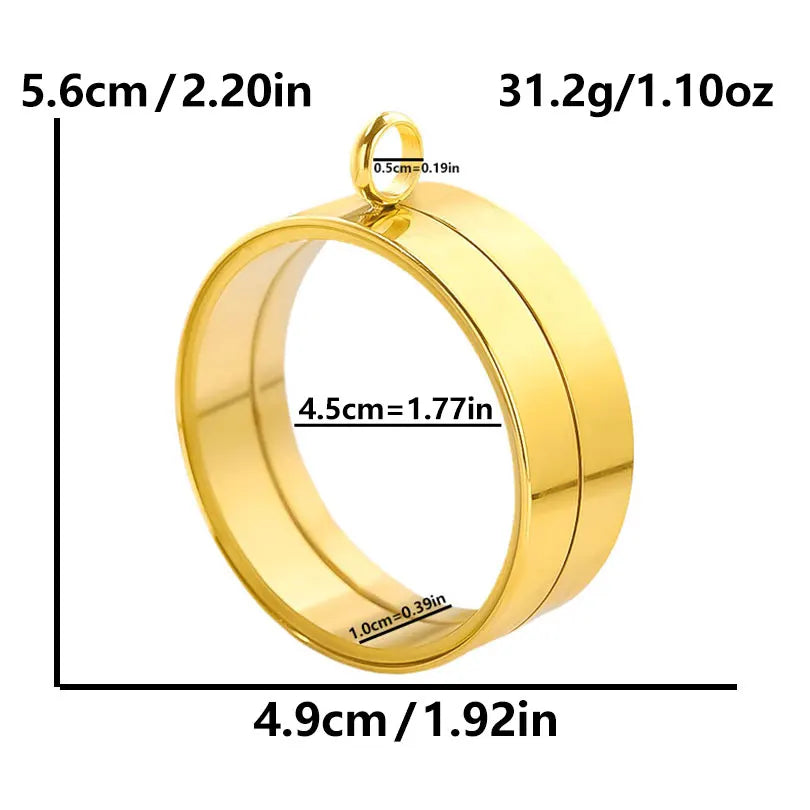 1Pc Stainless Steel Round Reliquary Photo Coin Holder Locket Pendant Openable Glass Cremation Urn Relicario Colgantes Jewelry