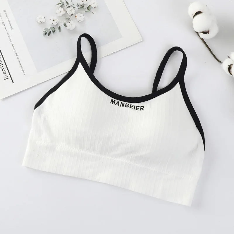 New Sports Bra for Women Gym Sexy Crop Top Bra Women Cotton Underwear Soft Comfort Tube Tops Female Brassiere Tops for Girls
