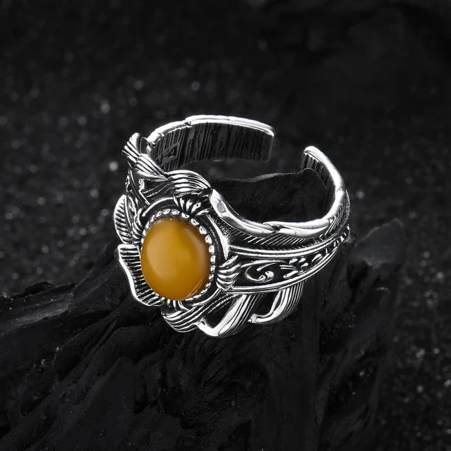 925 Sterling Silver Metal Flower Shell Geometric Rings For Women French Retro Romantic Open Thai