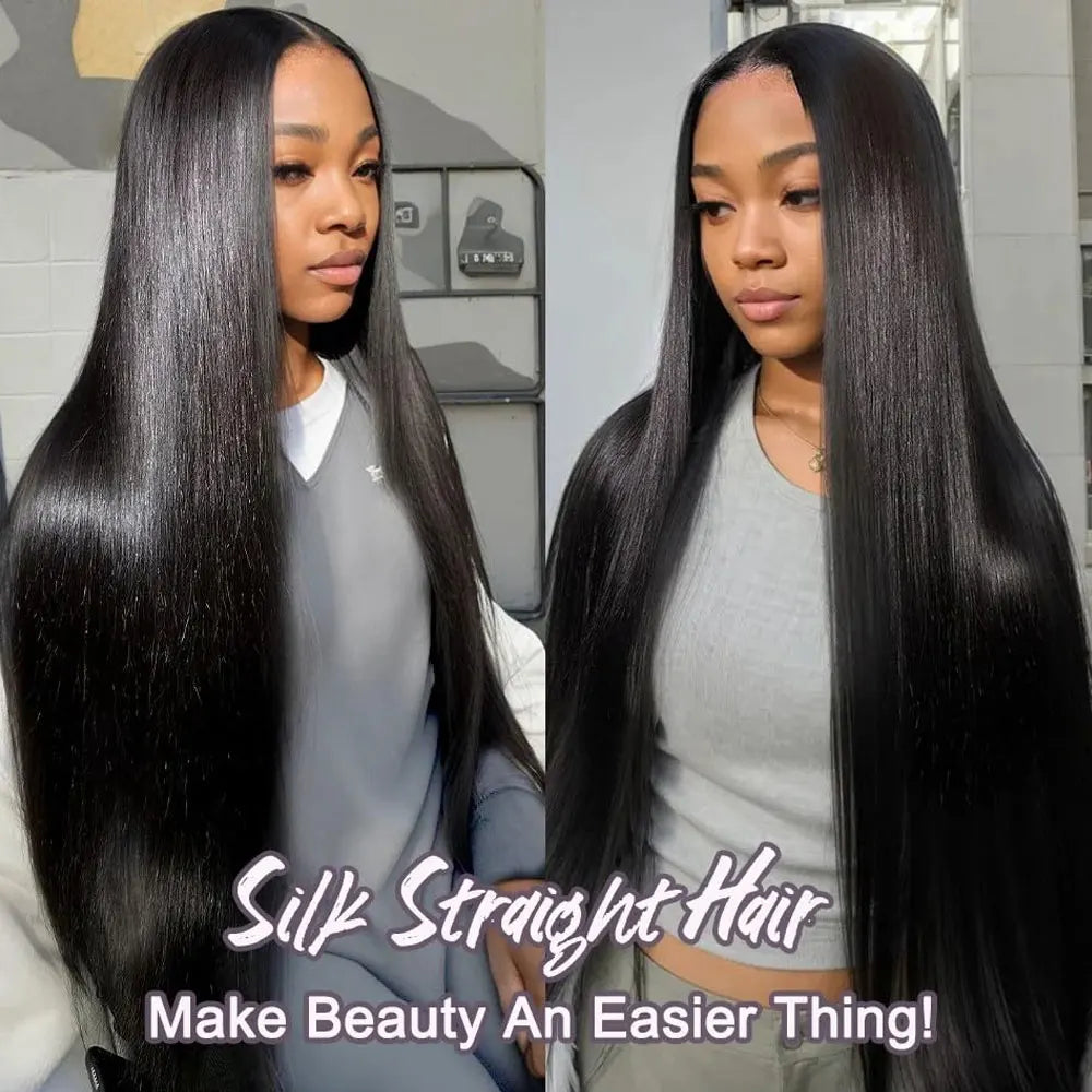 12A Brazilian Long Straight Hair 1/3/4 Bundle Deals Unprocessed Virgin Human Hair Bundles Natural Black Color 12-42 Inches