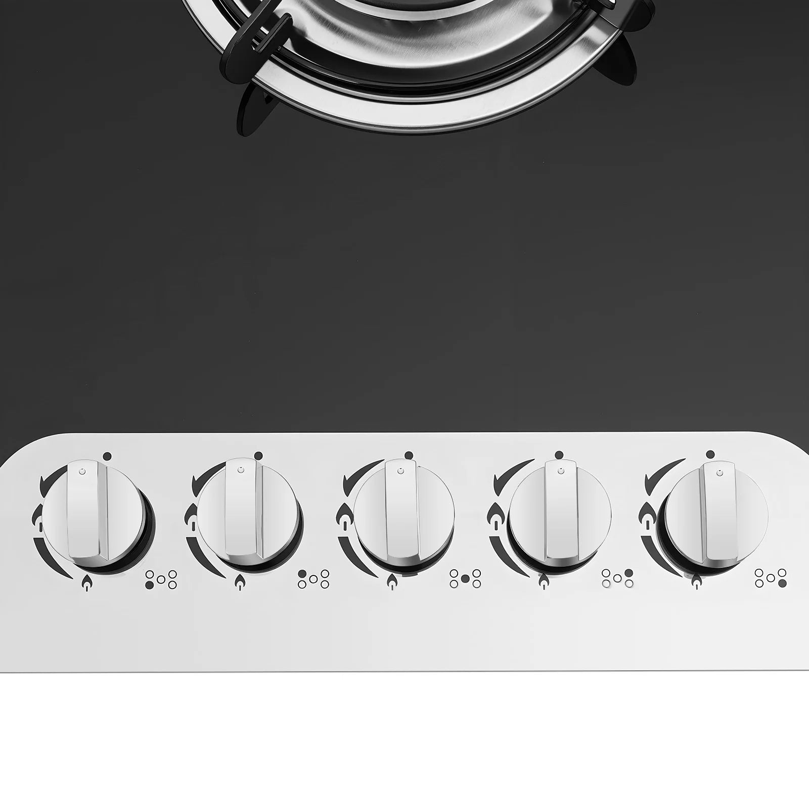 5 Burners Built-in Gas Stove, Dual Fuel NG/LPG Convertible Gas Hob, Oversized Cooking Surface 30.31*20.08” for Home Kitchens, Restaurants