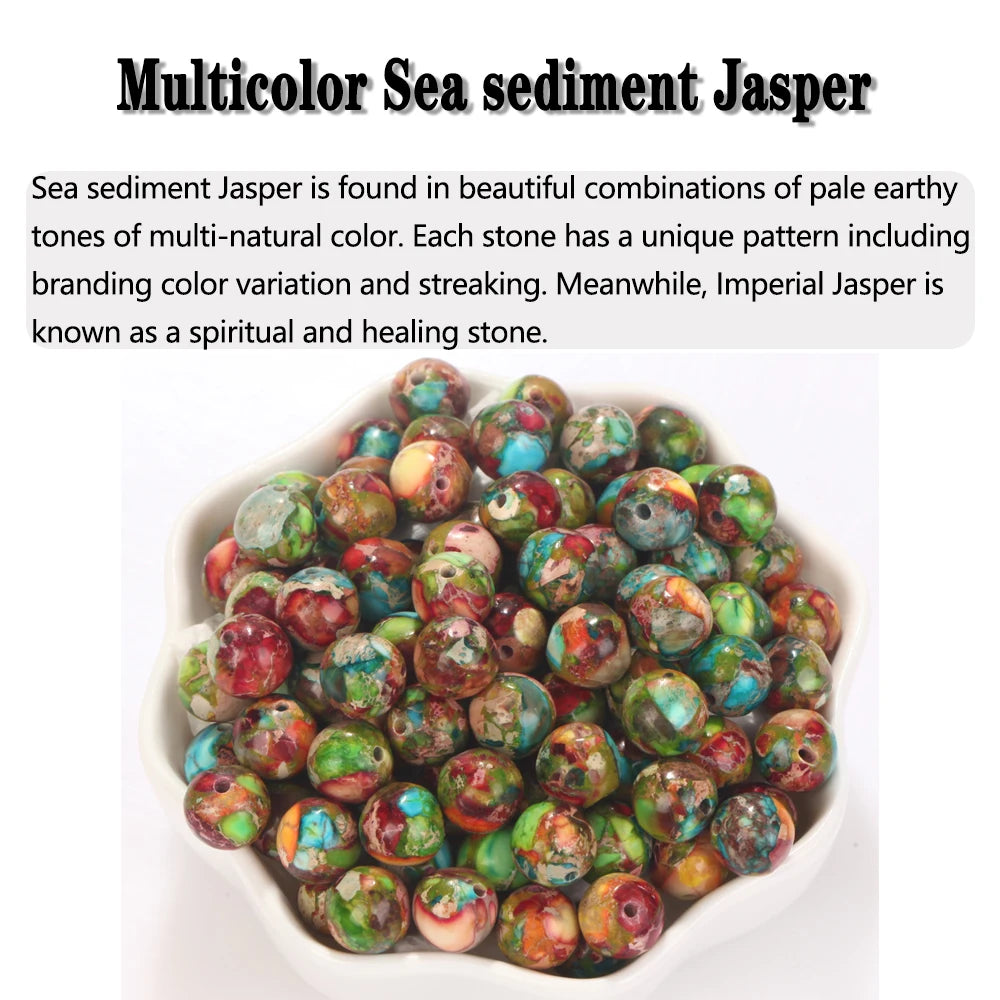 4-12MM Natural Stone Beads Lava Amethyst Tiger Eye Quartz Agates Round Loose Beads for Jewelry Making DIY Bracelet Accessories