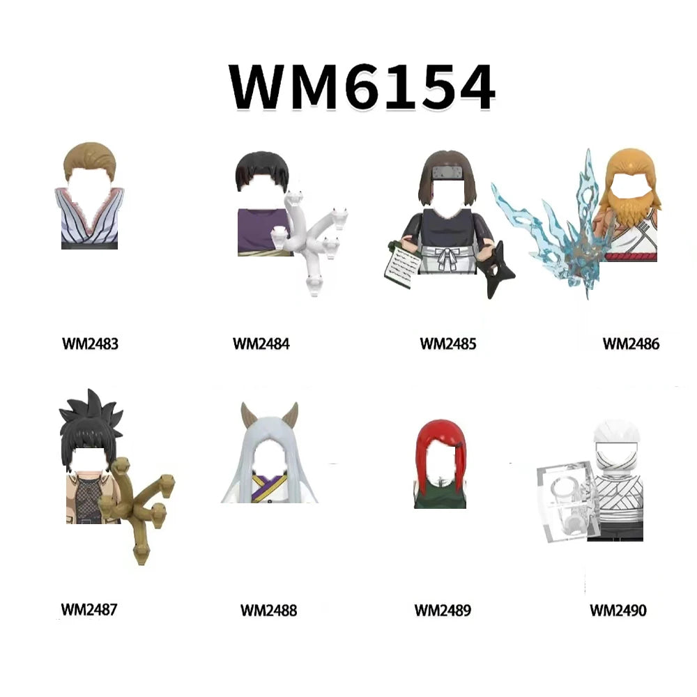 WM6155 Anime Building Blocks Set - Educational STEM Toys for Kids, Christmas Birthday Gift for Boys Girls WM6112 WM6113 WM6152