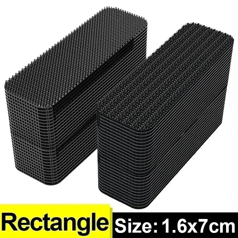 50pcs Super Strong Double-sided Tape Car Floor Mats Self-adhesive Hook Fasteners Self-adhesive Carpet Fasteners DIY Attaches