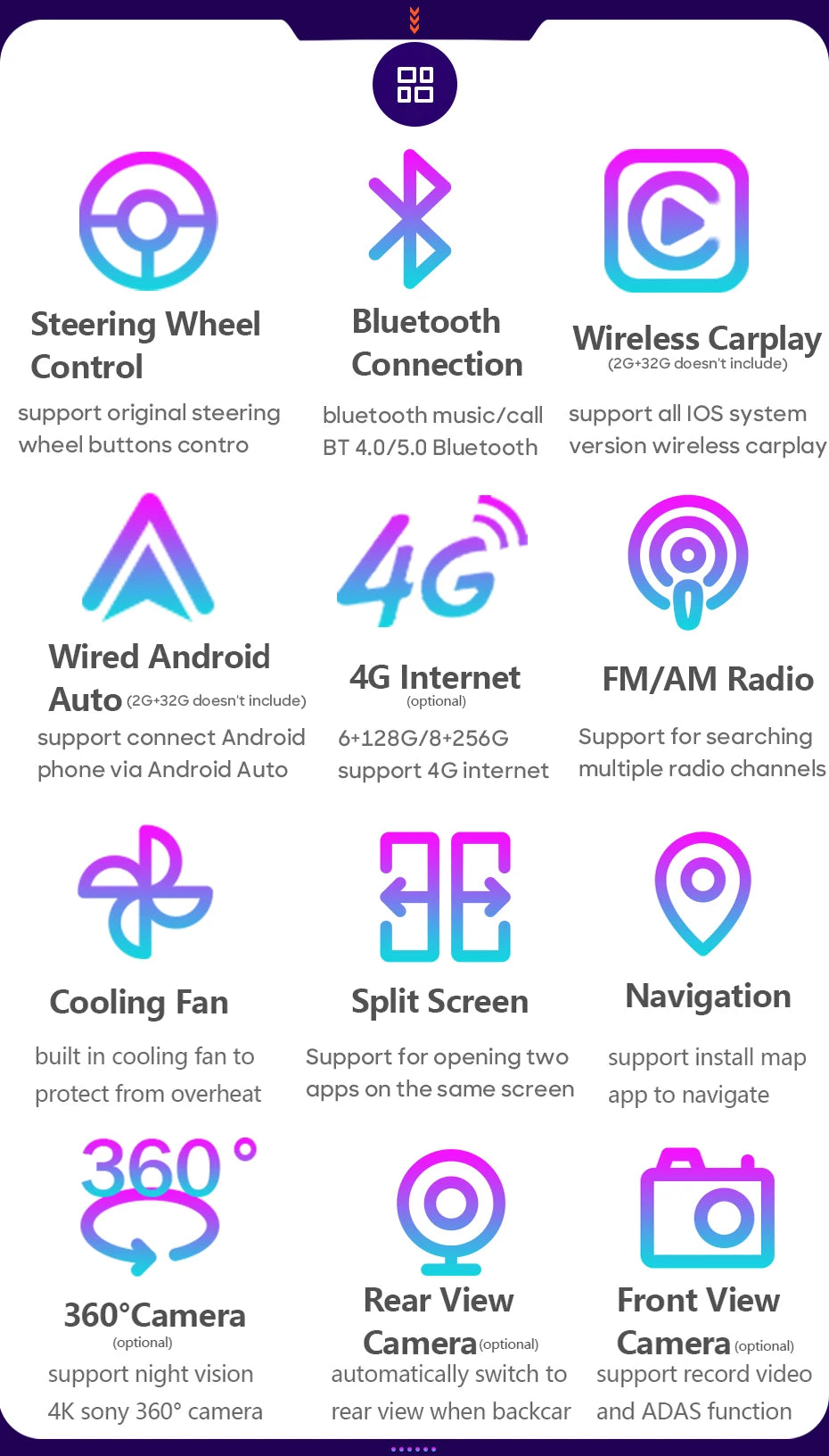 Android 15 For Toyota Camry XV40 Aurion 2007 - 2011 DSP Carplay Head Unit Multimedia Player GPS Navigation Stereo Car Radio WIFI