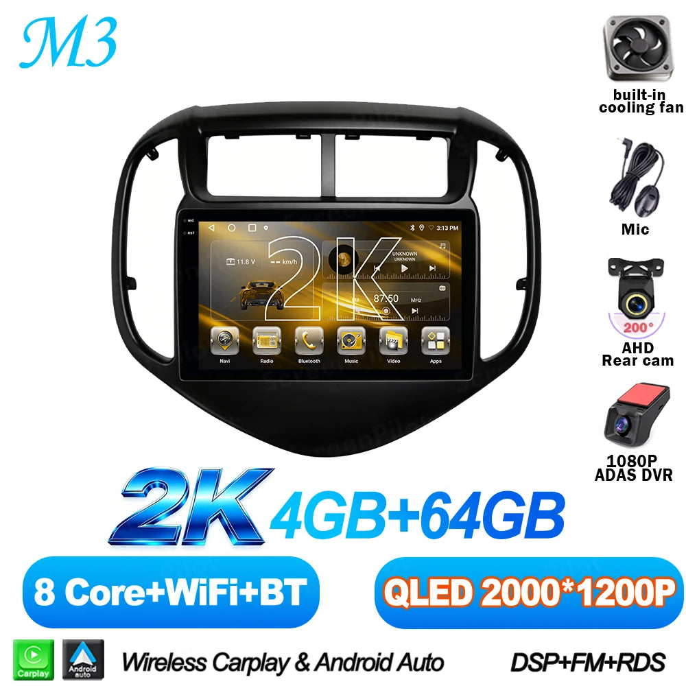 Android 16 For Chevrolet Aveo Sonic 2017-2021 Car Radio Stereo Head Unit Multimedia Video Player Mirror Link Touch Screen 2 din