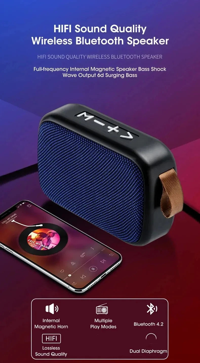 New Wireless  Speaker Outdoor Portable Subwoofer Mini Speaker Home Cloth Card Speaker