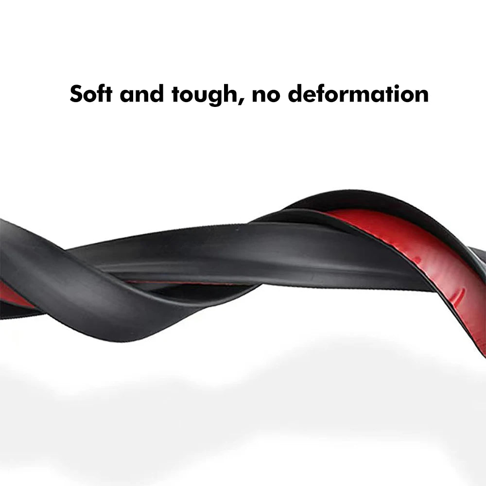 Car ABS Universal 1.2M BlackSpoiler Carbon Fiber Accessory Car Spoiler Soft Car Rear Roof Trunk Spoiler Stickers Trim Trunk Wing