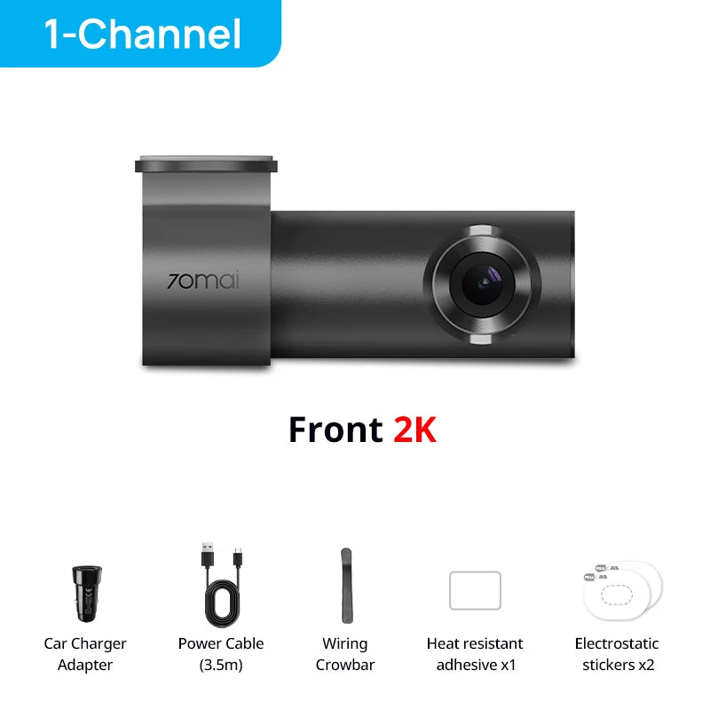 70mai Dash Cam M310 Plus 2K 1440P 143°FOV F1.55 Smart Voice Control 24H Parking Guard Night Vision 70mai M310 Plus 2K Car DVR