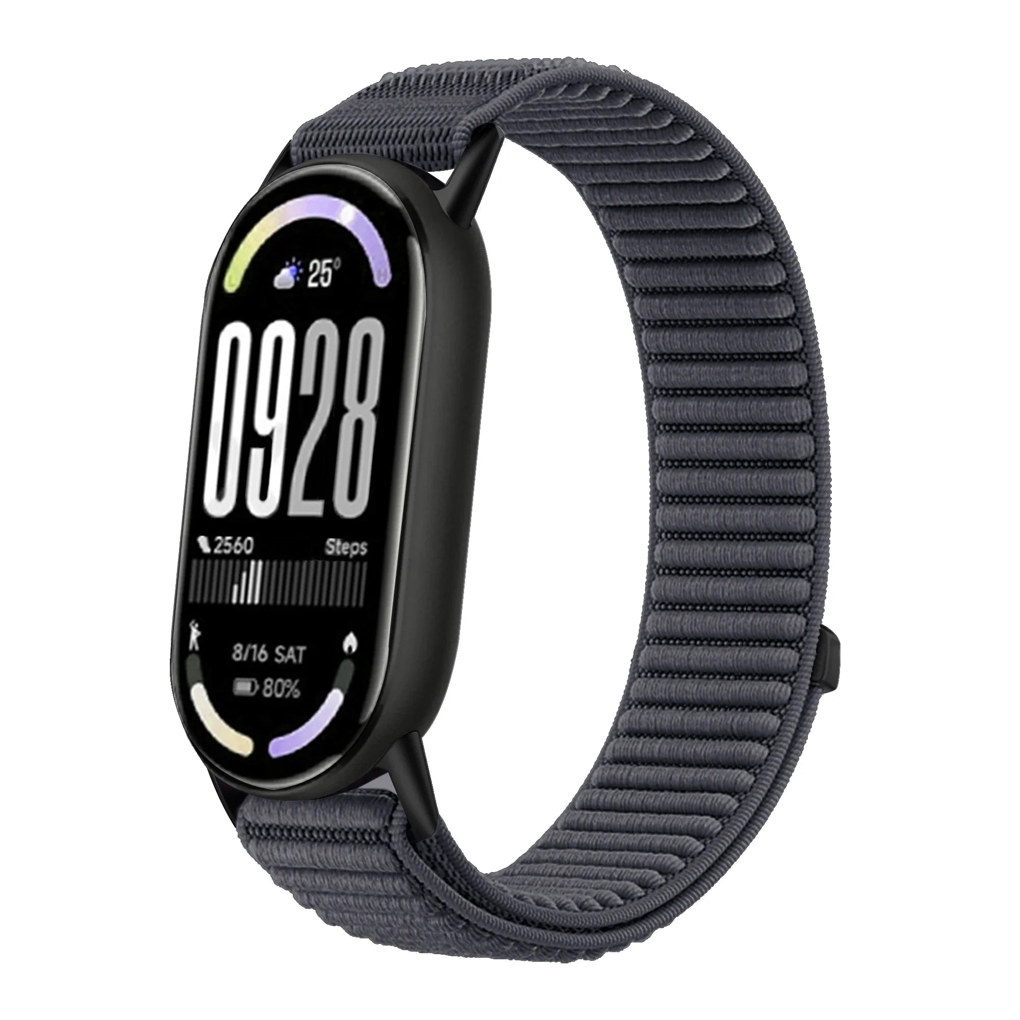 Original Nylon Loop Strap For Xiaomi Miband 10/9/8 Metal buckle Integration Bracelet Band For Miband 10 9 8 Breathable Wristband