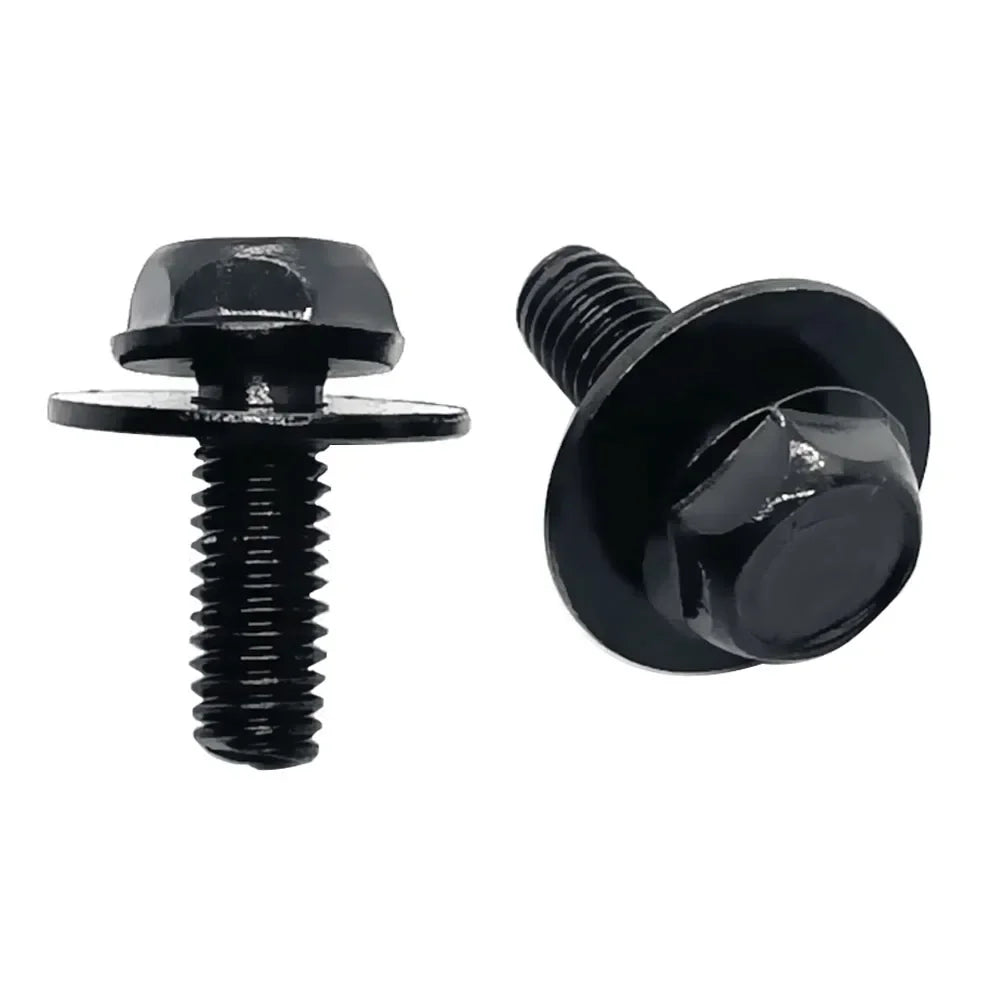 10pcs Car Body Bolts U-nut Clips M6 Engine Cover Undertray Splash Shield Guard Bumper Fender Liner Retainer Fastener Rivet Screw