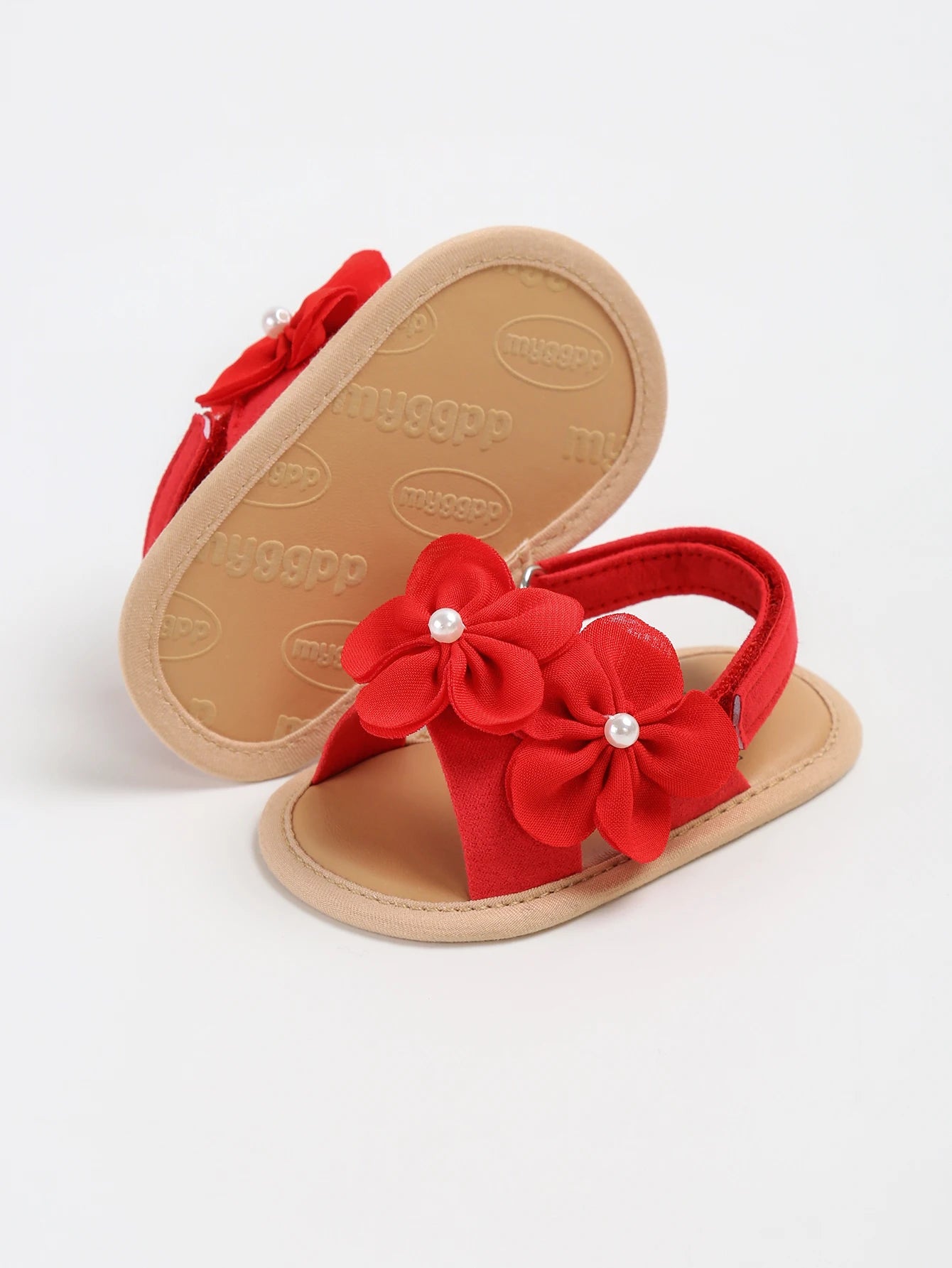 Baby Summer Sandals, PU Non-Slip Soles, Soft Flat Shoes for Infants, Suitable for Learning to Walk Indoors and Outdoors.