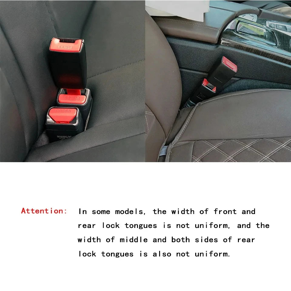 1/2Pcs  Car Safety Belt Extender Seat Belt Cover Seat Belt Padding Extension Buckle Plug Buckle Seatbelt Clip Car Accessories