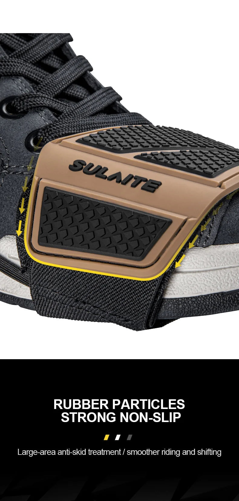 SULAITE Motorcycle Shift Pad Gear Shoe Cover Durable Lightweight Boot Protector Adjustable for Riding Moto Accessaries
