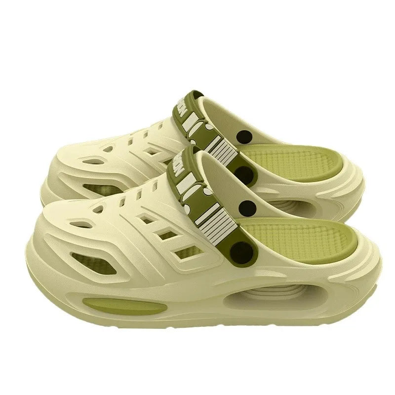 Summer Men's Outdoor Slippers Thick Bottom Anti-slip Clog Shoes Wear-resistant Smell-proof Two-way Male
