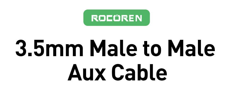 Rocoren Audio Cable 3.5 mm Jack Male to Male Aux Cable For Phone Headphone Car MP3 Speaker Computer 3.5mm Jack Aux Wire Cord 5M