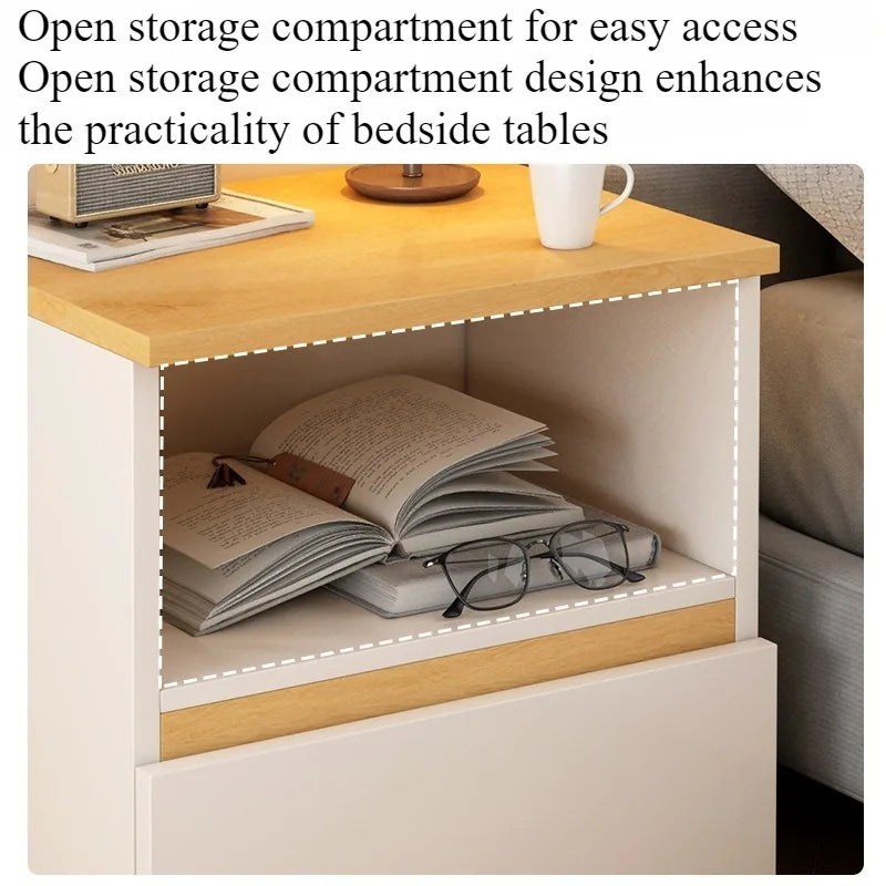 Bedside table Bedroom Home Modern simple bedroom Simple heightening Bedside small cabinet Storage drawer cabinet