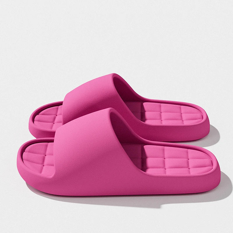 Man Fashion Slippers Solid Beach Sandals Summer Non Slip Lightweight Soft Unisex Slides Women Outdoor Indoor House Shoes