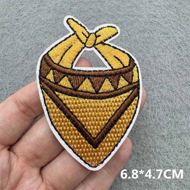 Western Cowboy Embroidered Patches DIY Boots Horse Patch For Clothing Iron On Patches Jackets Backpack Hats Sew Badges Patches