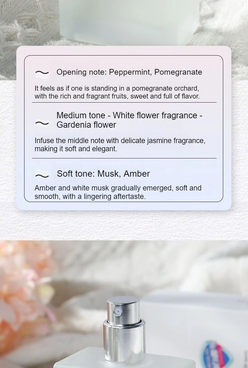 Luxury-Inspired Pure White Fragrance Red Pomegranate Camellia Perfume Childhood Bath Gel Scent Women's Perfume Men's 50ml