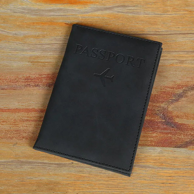 Lover The World Map Passport Cover Hot Stamping Simple Plane Women Men Travel Passport  Case Holder Fashion Wedding Gift