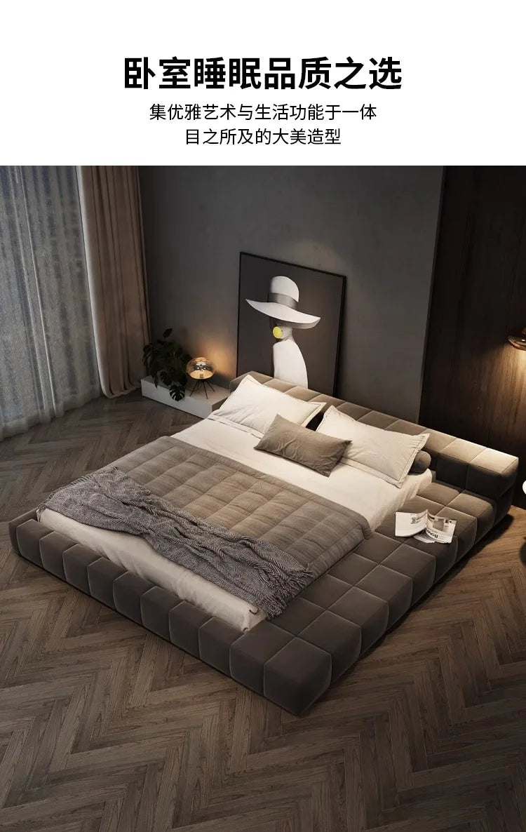 Bedroom Unique Bed Aesthetic Modern Double Children Bed Luxury Sleeping 180x200 Camas De Matrimonio Dormitorio Home Furniture