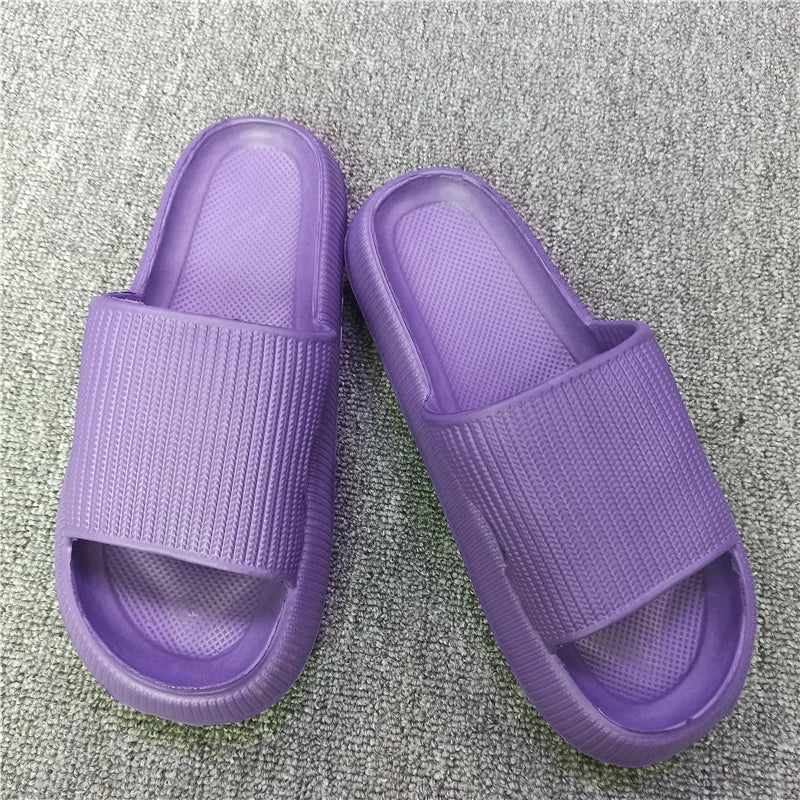 Slippers EVA Sandals Slippers Simple Men Women Wear Thick-Soled Non-Slip Summer Quarters Bathroom Shower  Indoor Home Casual