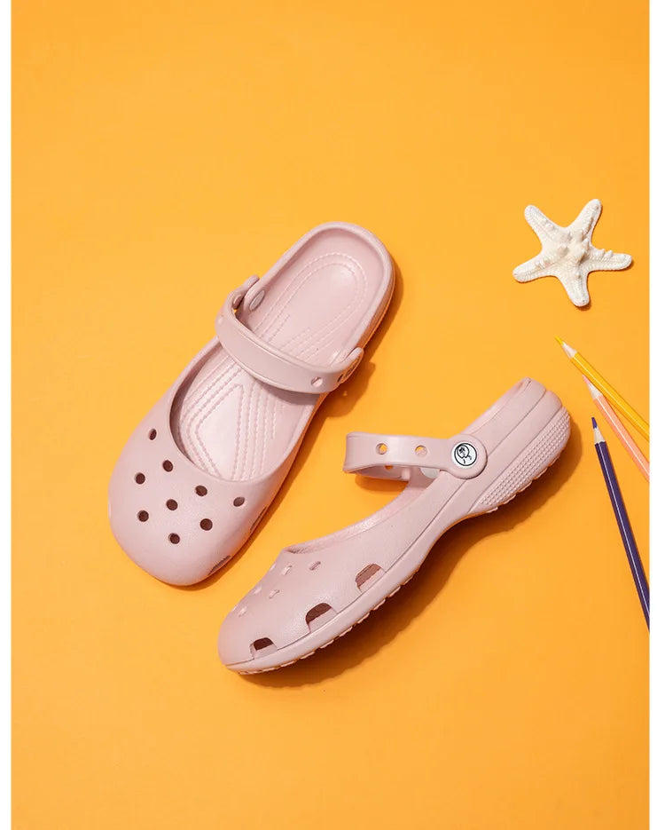 2026 Summer New Women'S Ballet Cave Shoes Mary Jane Eva Durable Anti Slip And Odorous Flat Shoes Beach Shoes For Outdoor Wear