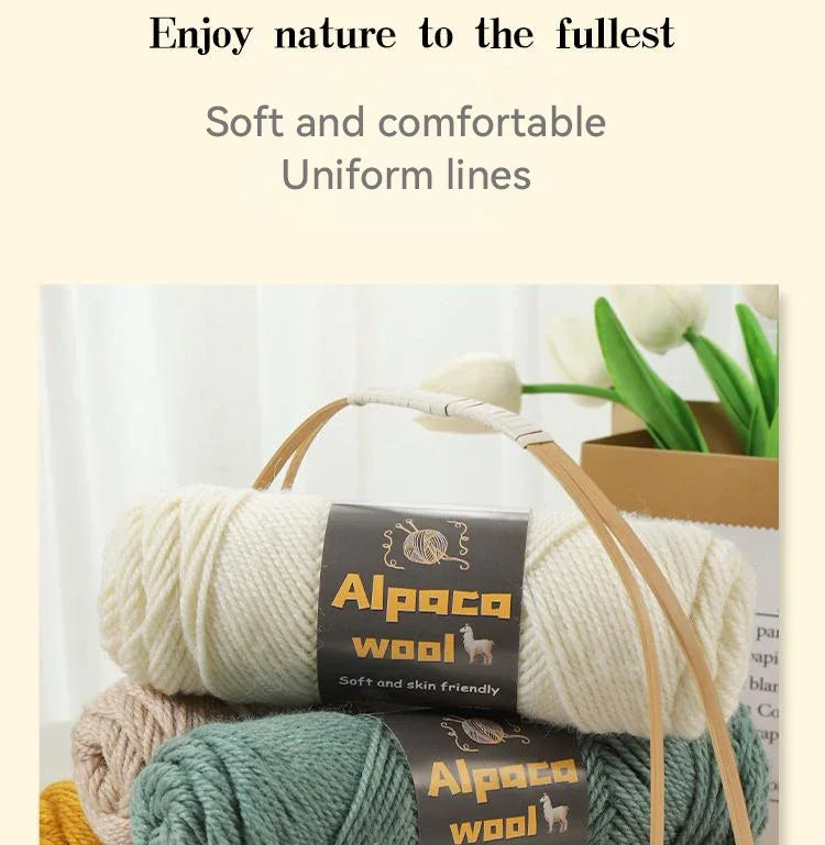 500g Alpaca Wool 245 Chunky Knitting Yarn Multi-Color Autumn and Winter Fashionable Gift for Men and Women DIY Knitting Material Kit for Warm Sweaters, Coats, Scarves, Hats, Gloves, Leg Warmers, Knee Pads Yarn Balls 5Pcs/Pack