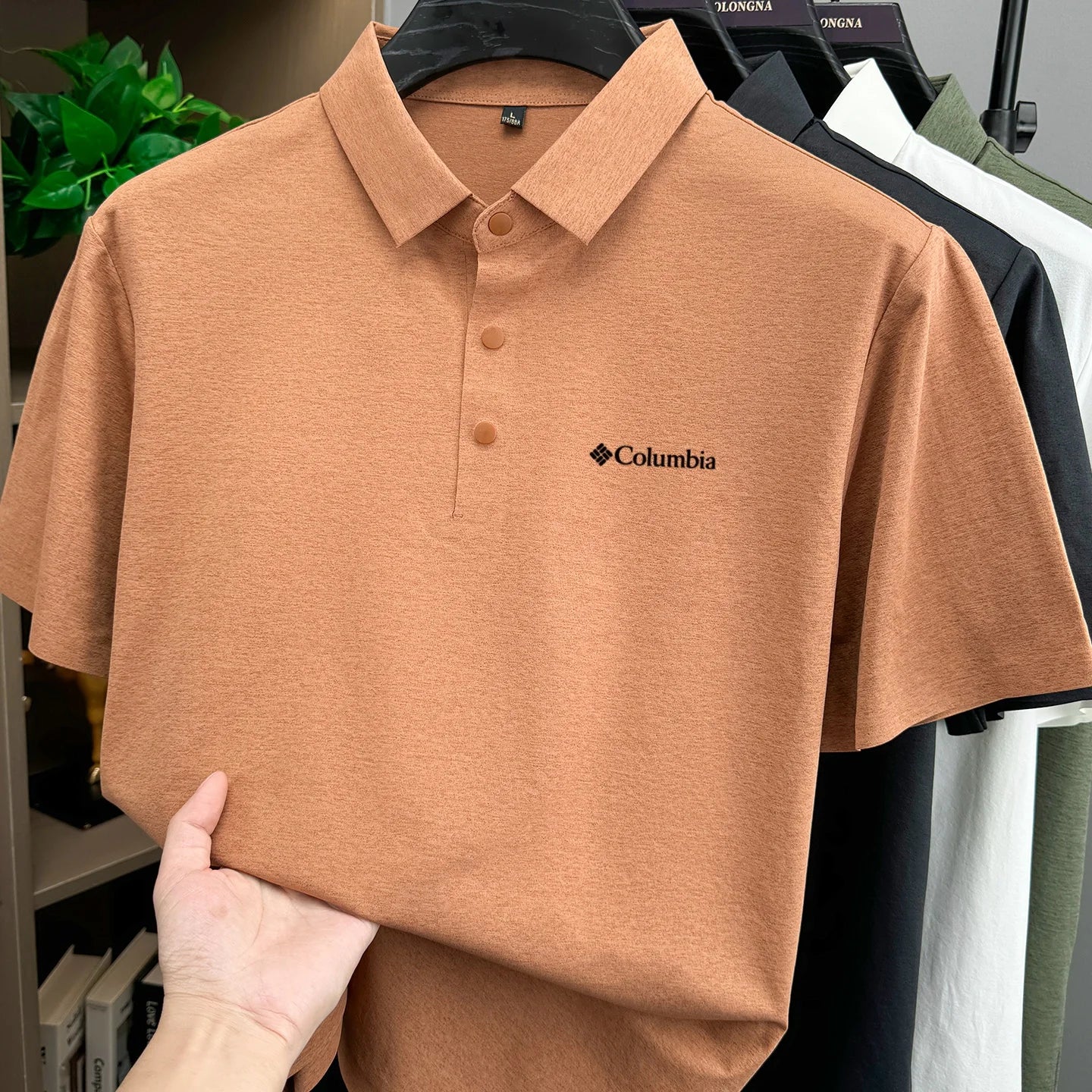 High end brand polo shirt classic letter embroidery men's short sleeved comfortable breathable and casual 2026 summer new Tshirt
