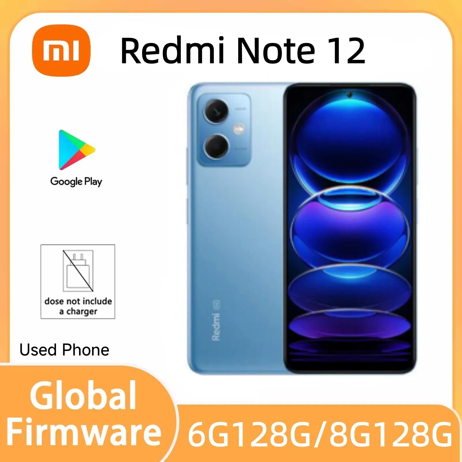 Xiaomi Redmi Note 12 5G Version Phone hyperOS 1.0 Black 256G 6.67" Smartphone 50MP Triple Camera Celular used phones