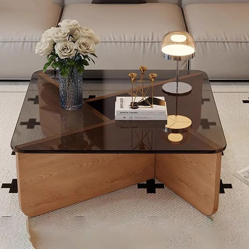 Aesthetic Coffee Table Elegant Design Glam Modern Side Table Space Premium Saving Vintage Sedentary Table Home Furniture