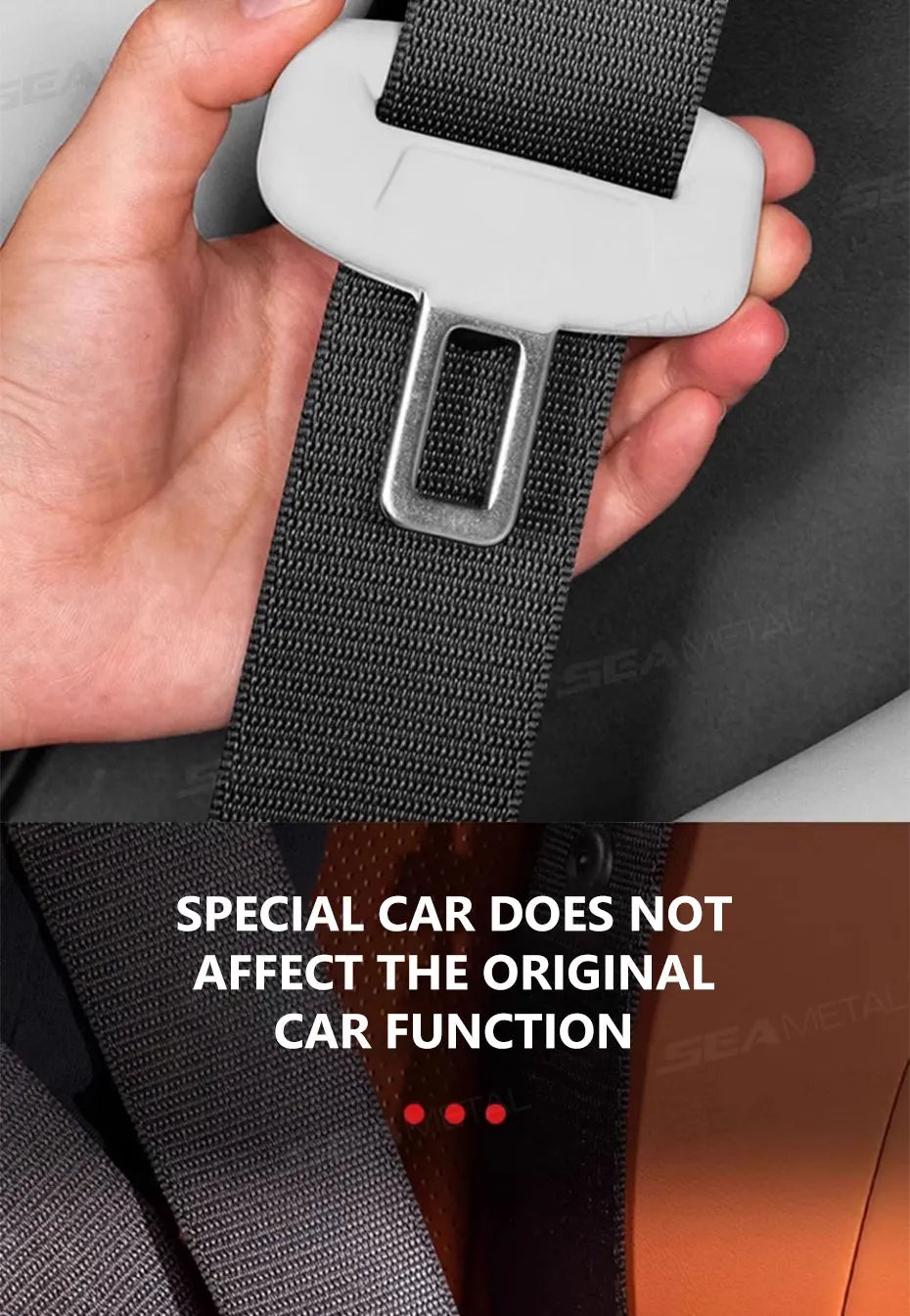 BLALION 2Pcs Seat Belt Buckle Cover Anti-Scratch Rubber Car Seat Buckle Protector Clip Protection Cover Universal for SUV Sedan