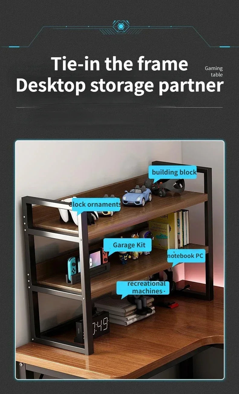 47 in Computer Desk with Drawer, Storage Cabinet Shelve, L Shape Home Office Reversible Study Table, Wood Executive Writing Desk