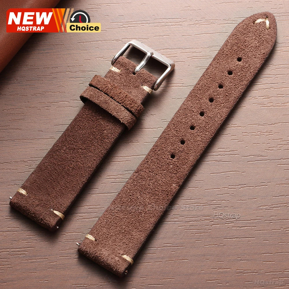 New 14/16/18/19mm 21mm 22mm 20mm Soft Suede Watch Strap for Seiko for Omega Universal Quick Release Bracelet Men Women Wristband