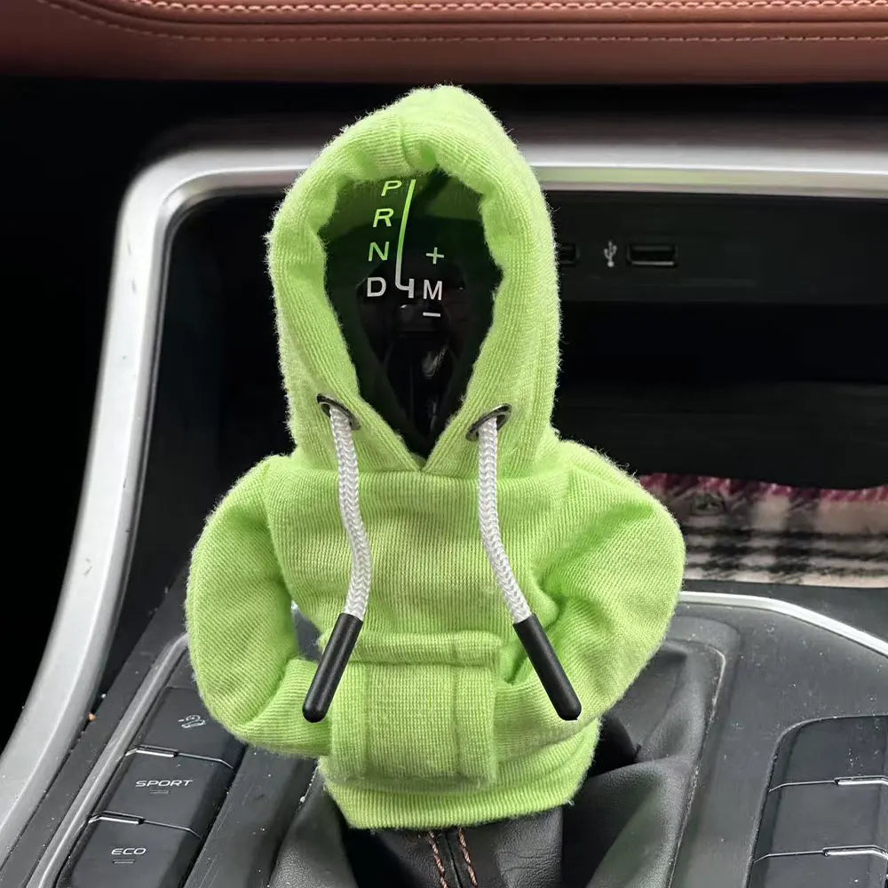 Gear Shift Mini Hoodie Cover Shift Cover Gear Handle Decoration Fits Manual Automatic Universal Car Shift Lever Interior Decor