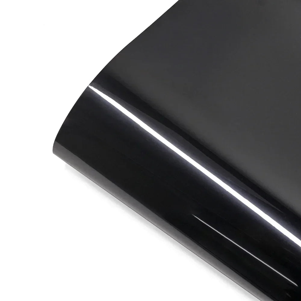 Ultra Gloss PET Piano Black Vinyl Wrap Film Sticker Auto Decoration Accessories Glossy Black Self Adhesive Vinyl Bubble Air Free car accessories accesorios para auto car decal