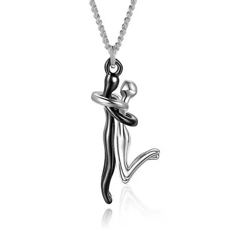 2025 Two-Tones Hug Necklace Detachable Mother And Child Pendant DIY Love Jewelry for Family Special Occasions