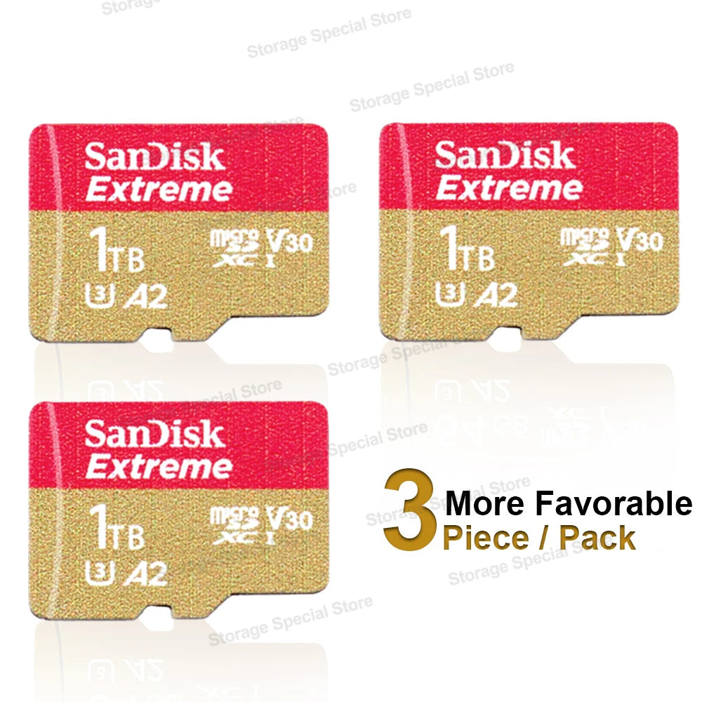 Sandisk Extreme micro Memory Card A2 U3 UHS-I Flash Cards USB3.0 4K micro SD Card for Camera GoPro DJI Nintendo Trans Flash Card