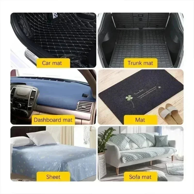 100/2pc Carpet Fixing Stickers Double Faced High Adhesive Car Carpet Fixed Patches Home Floor Foot Mats Anti Skid Grip Tapes New